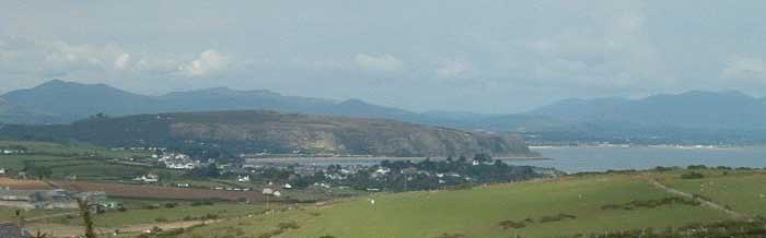 The view of Abersoch from the Cilan headland.